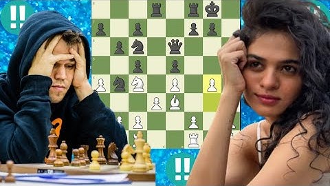 Tania Sachdev vs Magnus Carlsen | Tactical Brilliance Meets the World Champion