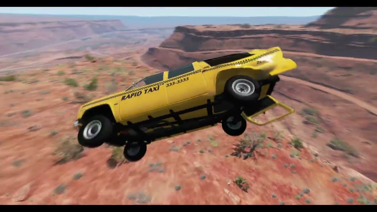 Cliff Drops #22 - BeamNG DRIVE | Cliff Fall