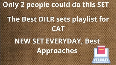CAT DILR || Condition based puzzle || Difficult