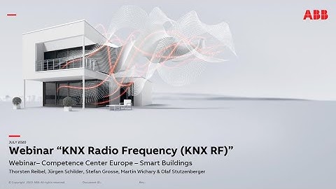 Webinar about KNX Radio Frequency (KNX RF)
