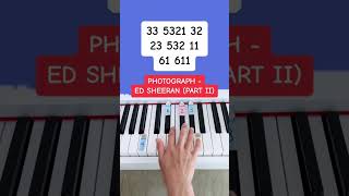 Photograph- Ed Sheeran (Part II) (Piano Tutorial) #photographedsheeran #easypianotutorial