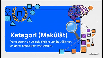 1. Felsefenin Temel Kavramları: Kategori, Cevher ve Araz