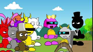 Pink Bot forces Fun Bot to date her
