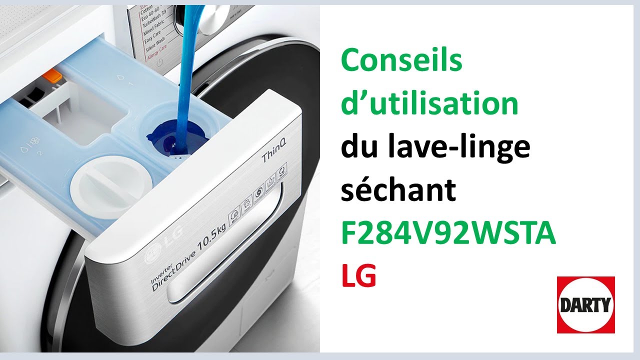Bien utiliser un lavelinge séchant LG avec autodose YouTube