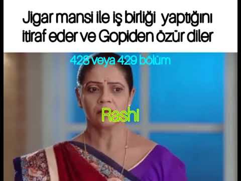 Jigar mansi ile iş birliği yaptığını itiraf eder ve Gopiden özür diler | 429. bölüm