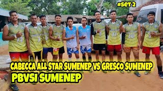 Set 2 Cabecca All Star Sumenep Vs Gresko Sumenep Makin G1L4 Aksi Anak² Cabecca...