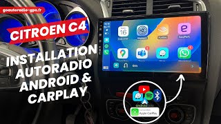 Citroen C4 et DS4 : Installation d'un autoradio android avec Carplay et Android auto