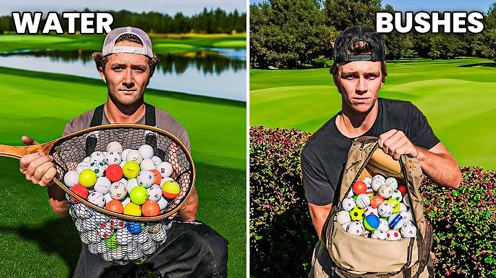 Findings Lost Golf Balls in Water Vs. Bushes (We found thousands!)