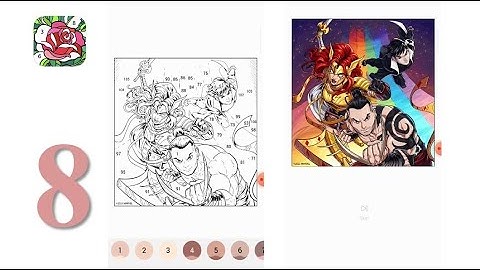 Happy Color - Coloring Game - Gameplay Walkthrough Part 8 - Color MARVEL pics - 8 (iOS, Android)