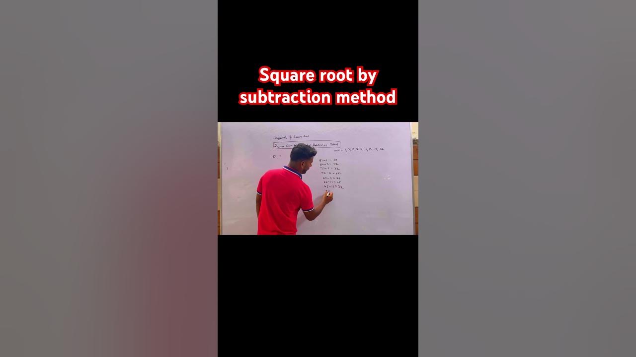 Class 8 Square Root By Repeated Subtraction Method YouTube class-8-square-root-by-repeated-subtraction-method-youtube