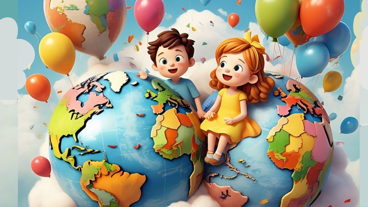 Seven Continents 🌍 Rhyme for Kids - YouTube