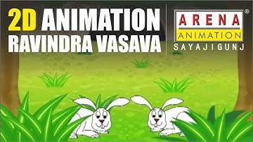 2D Animated Short A HUNGRY TIGER Created By Ravindra Vasava - Arena Animation Sayajigunj