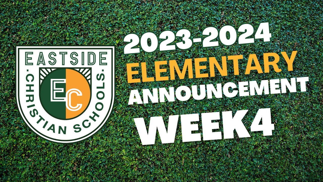 Week 4 Announcements 