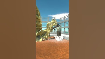 King Ghidorah vs Beast Titan in Animal Revolt Battle Simulator #short #animalrevoltbattle #arbs
