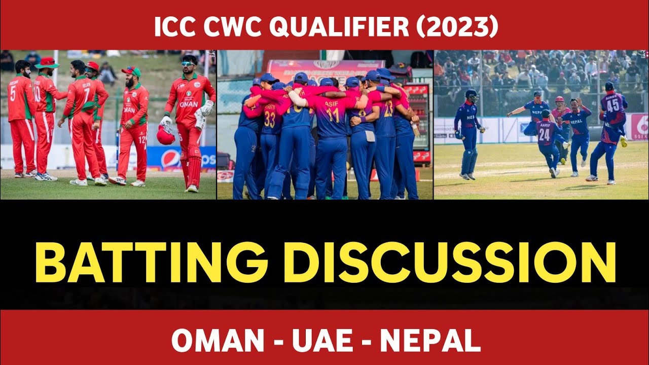 Batting Comparison Outside Asia Oman Nepal UAE ICC CWC