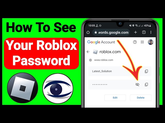 How to See Your Password on Roblox Mobile [ Android & ios ] 