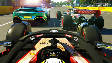 LATE SAFETY CAR CREATES CHAOS! SO MANY AI MISTAKES ON RESTART! - F1 22 MY TEAM CAREER Part 106