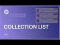 Designing with Collection Lists - Webflow CMS tutorial