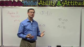 Algebra 2 1127 p. 11-12
