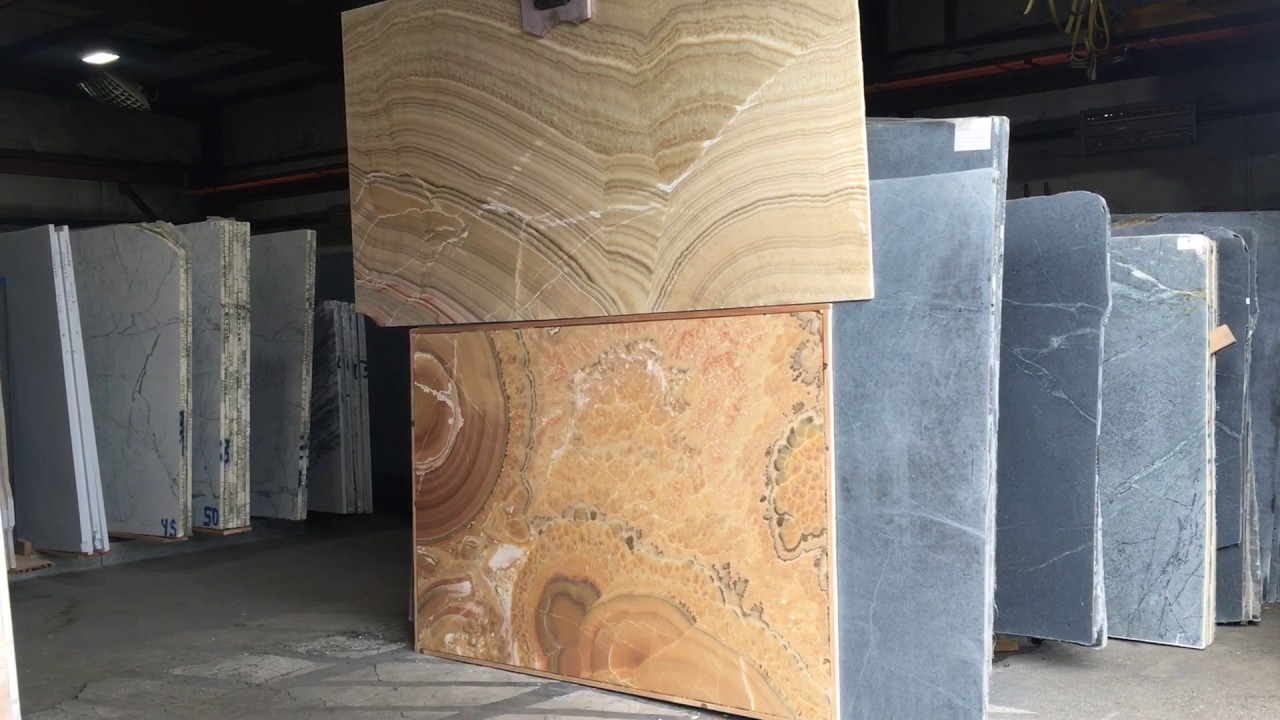 Natural stone onyx slabs in Seattle Washington. YouTube