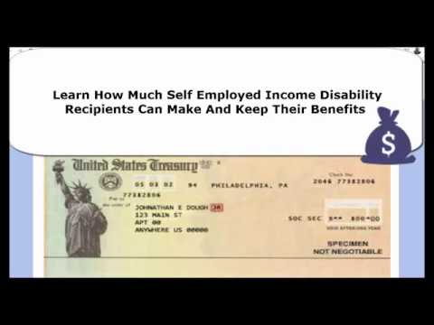 How Much Self Employed Income Disability Recipients Can Make