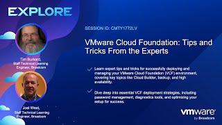 CMTY1772LV - VMware Cloud Foundation: Tips and Tricks From the Experts