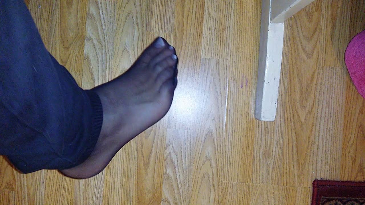 Sexy Black Pantyhose Feet Showoff Youtube