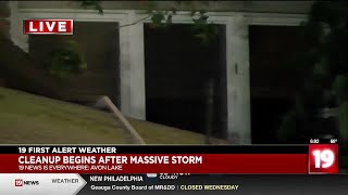 Homes damaged, hundreds of thousands still without power following Tuesday's storms