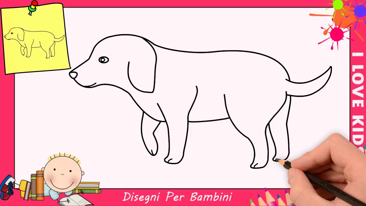 Come Disegnare Un Cane Facile Passo Per Passo Per Bambini 12 Youtube