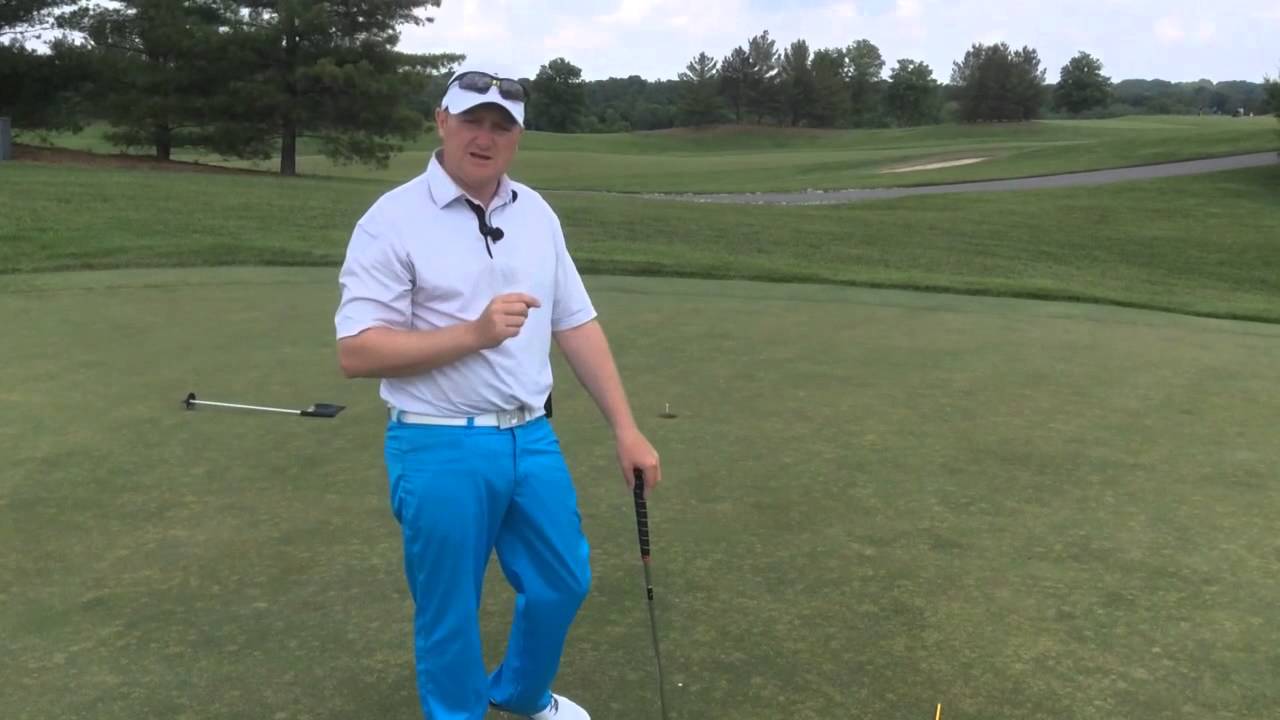 How do you know if you're aiming the putter correctly