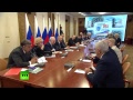 Путин принимает участие в заседании президиума РАН и учёного совета Курчатовского института