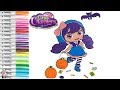 Little Charmers Coloring Book Page Halloween Lavender and Flare | SPRiNKLED DONUTS