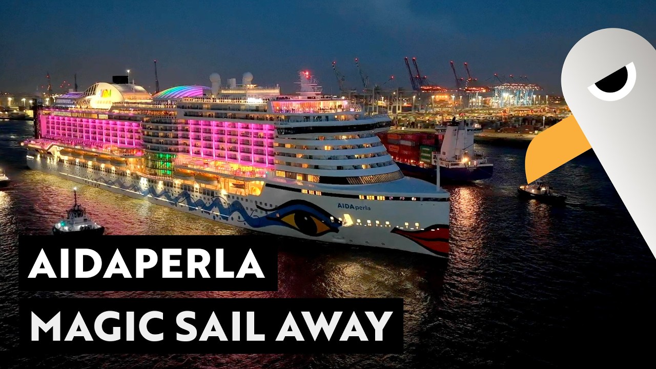 AIDAperla 💋 Magic Sail Away aus Hamburg am 25.03.2026