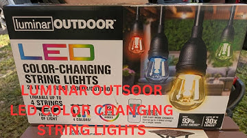 LUMINAR OUTDOOR LED COLOR CHANGING STRING LIGHTS #UNBOXING