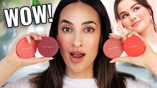 RARE BEAUTY SOFT PINCH MATTE BOUNCY POWDER BLUSHES! Try-On, Full Day Wear Test, Swatches!!🤩 screenshot 2