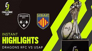 Tries, Tackles & DRAMA! 🔥| Dragons RFC v USAP | EPCR Challenge Cup Instant Highlights
