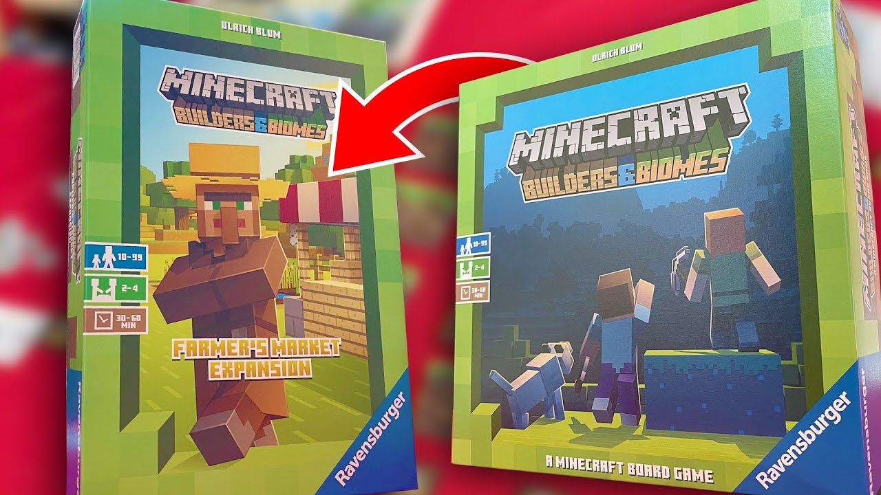 Minecraft Builders & Biomes Farmer's Market Espansione, Versione Italiana,  Gioco da Tavolo Strategico, 2-4 Giocatori - Ravensburger - Family Games -  Giochi di ruolo e strategia - Giocattoli