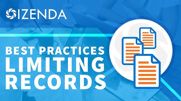 Izenda Best Practices: Limiting Records