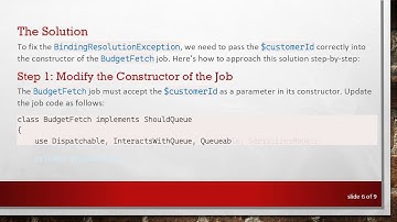 Resolving Dependency Errors in Laravel: A Guide to BudgetFetch Jobs