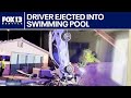 Driver ejected into backyard swimming pool in Nevada