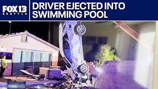 Download lagu Driver ejected into backyard swimming pool in Nevada