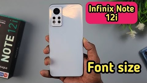How To Change Font Style In Infinix Note 12i, Infinix Note 12i Mein Font Style Setting Kaise Karen,