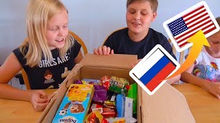 Пробуем ВКУСНЯШКИ из России!!! Американские дети русского происхождения пробуют русскую еду