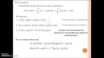 Mayur Gohil Laplace transforms Part 13   Convolution & Inverse laplace using Convolution