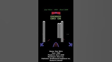 Star Wars - 1984 - Atari 2600 ( Atari VCS ) ( Shorts ) #game #atari #atari2600 #atarivcs #retrogames
