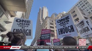 San Francisco hotel workers rally ahead of potential strike