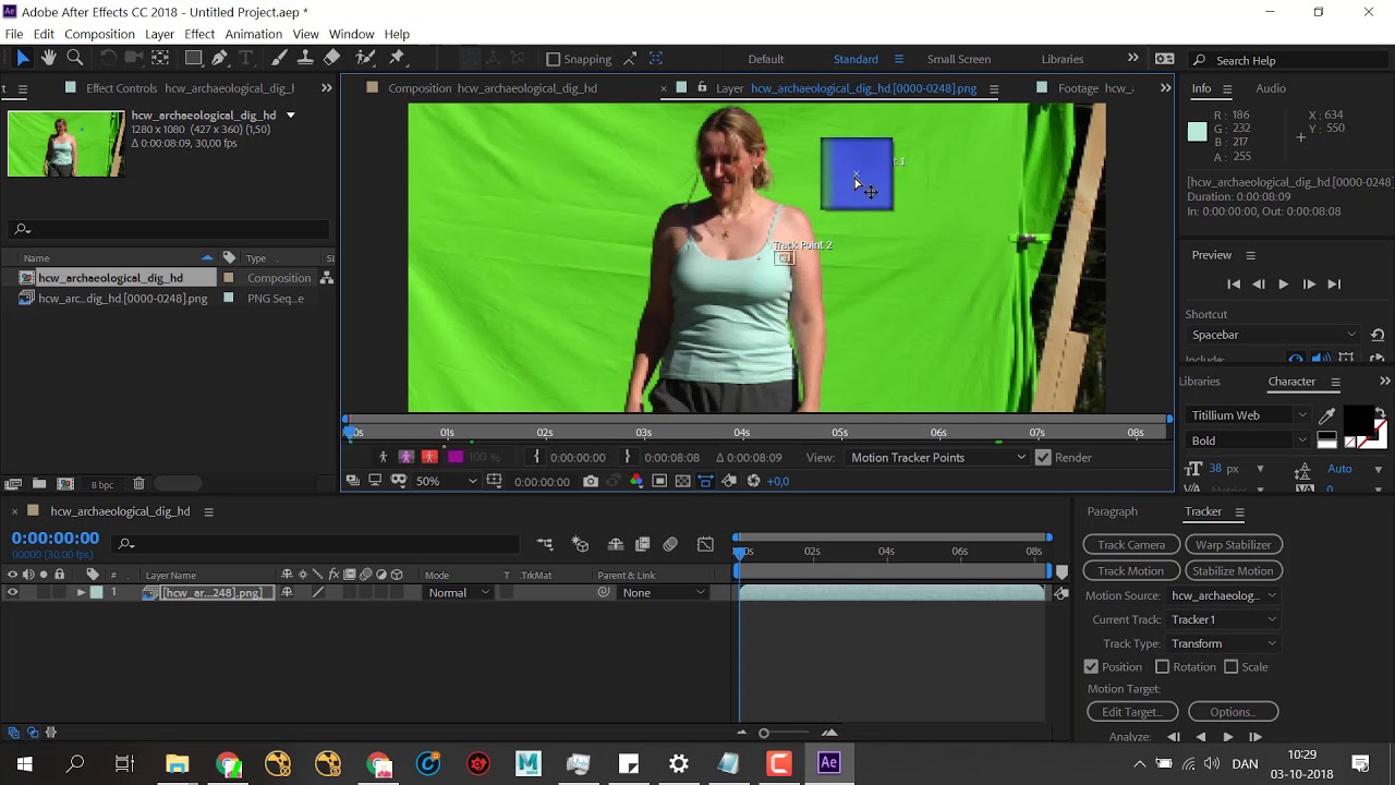 tracking_single_marker_aftereffectsdk YouTube