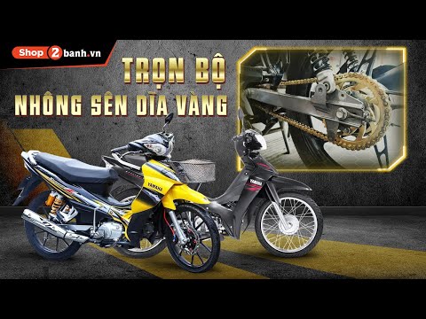 Video Trọn bộ nhông sên dĩa vàng SSS chính hãng cho Sirius,... - youtube