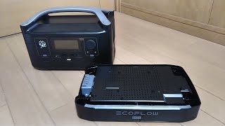 「EcoFlow RIVER 288wh」にエクストラバッテリーを装着