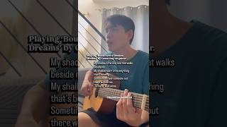 Playing ‘Boulevard of Broken Dreams’ by Green Day on guitar.